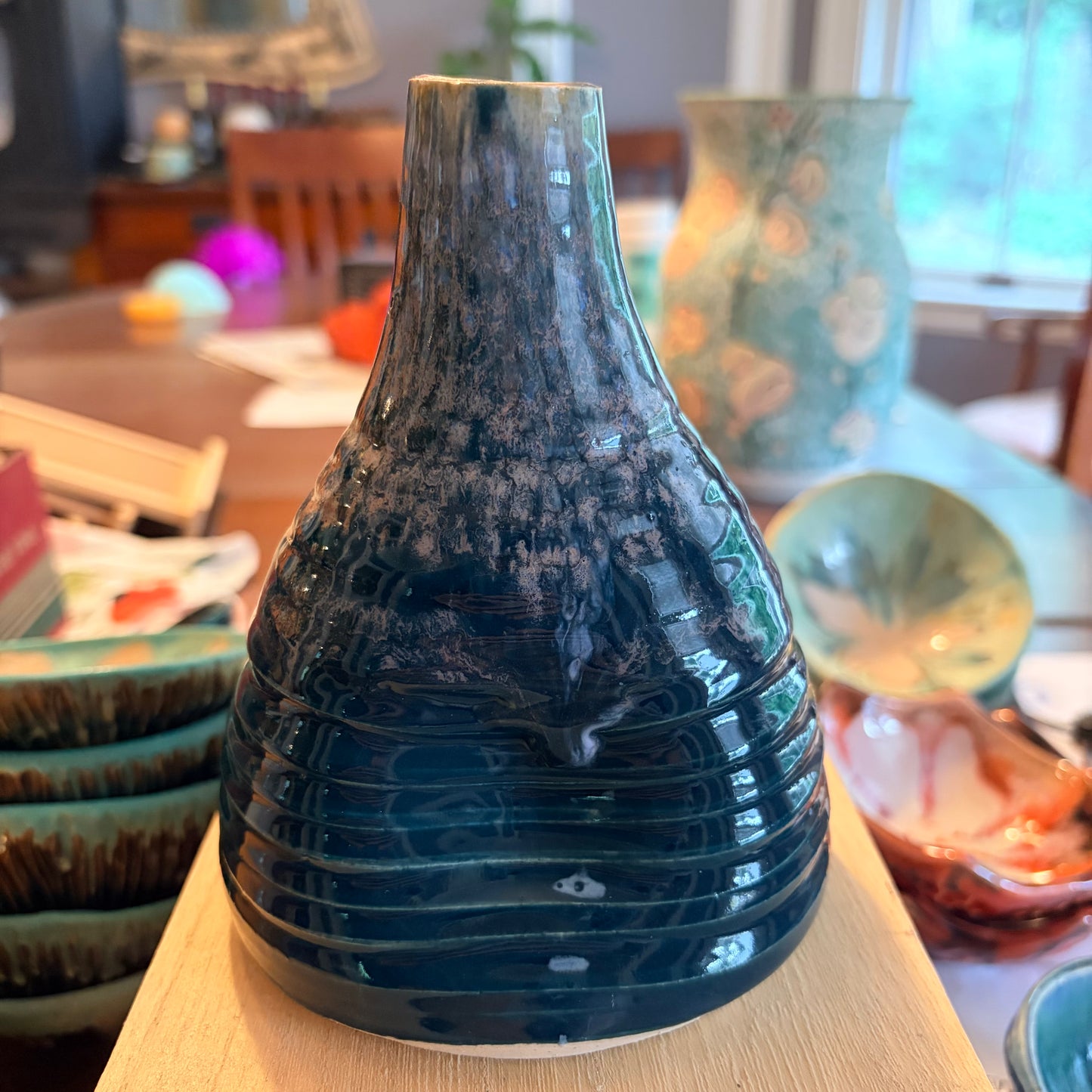 1119 peacock soap dispenser