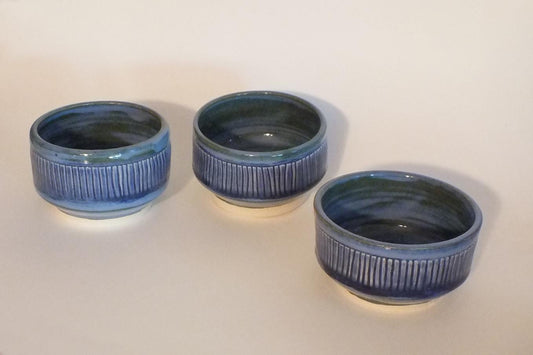 Striped Stoneware Bowls