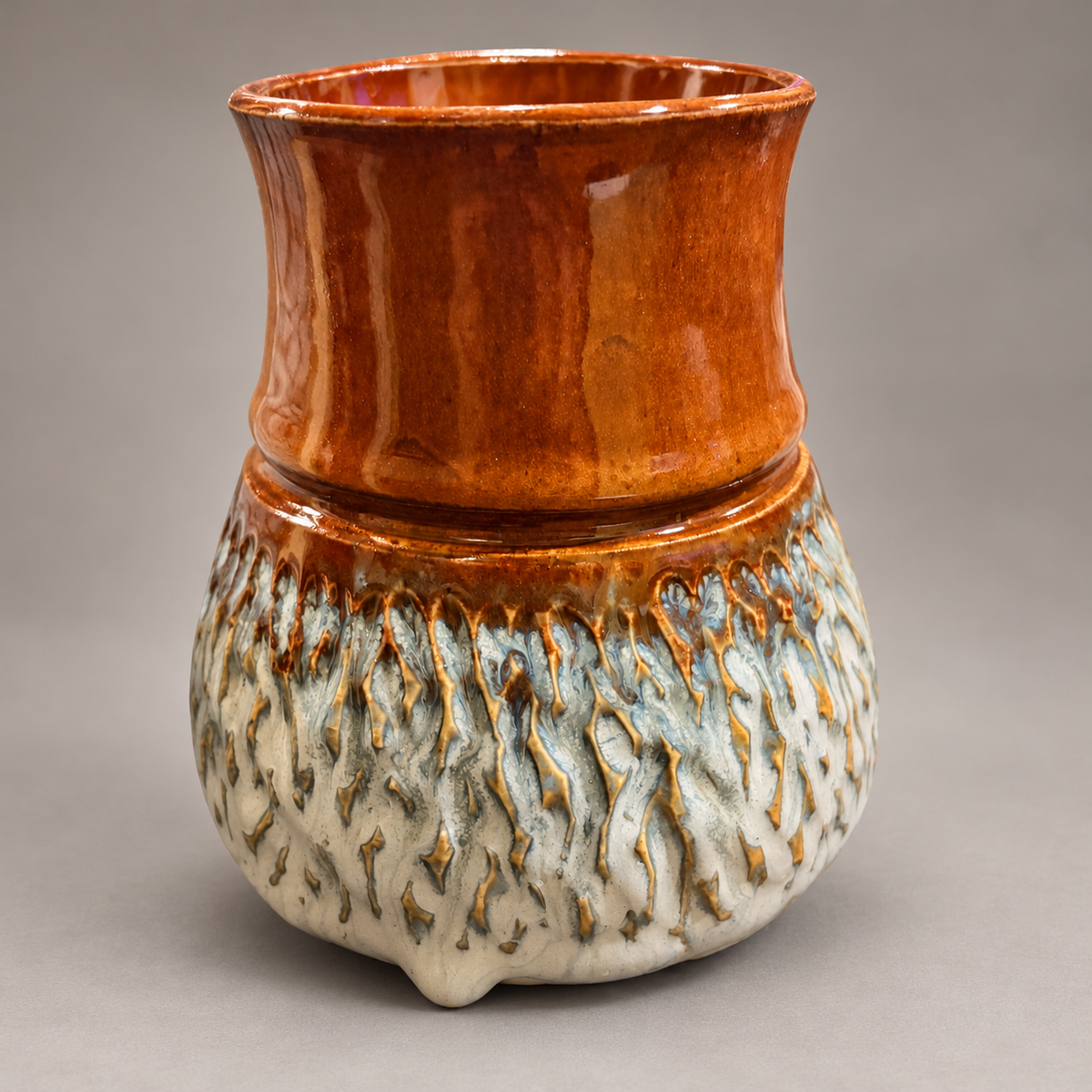 Copper & Current | Handmade Carved Ceramic Vase