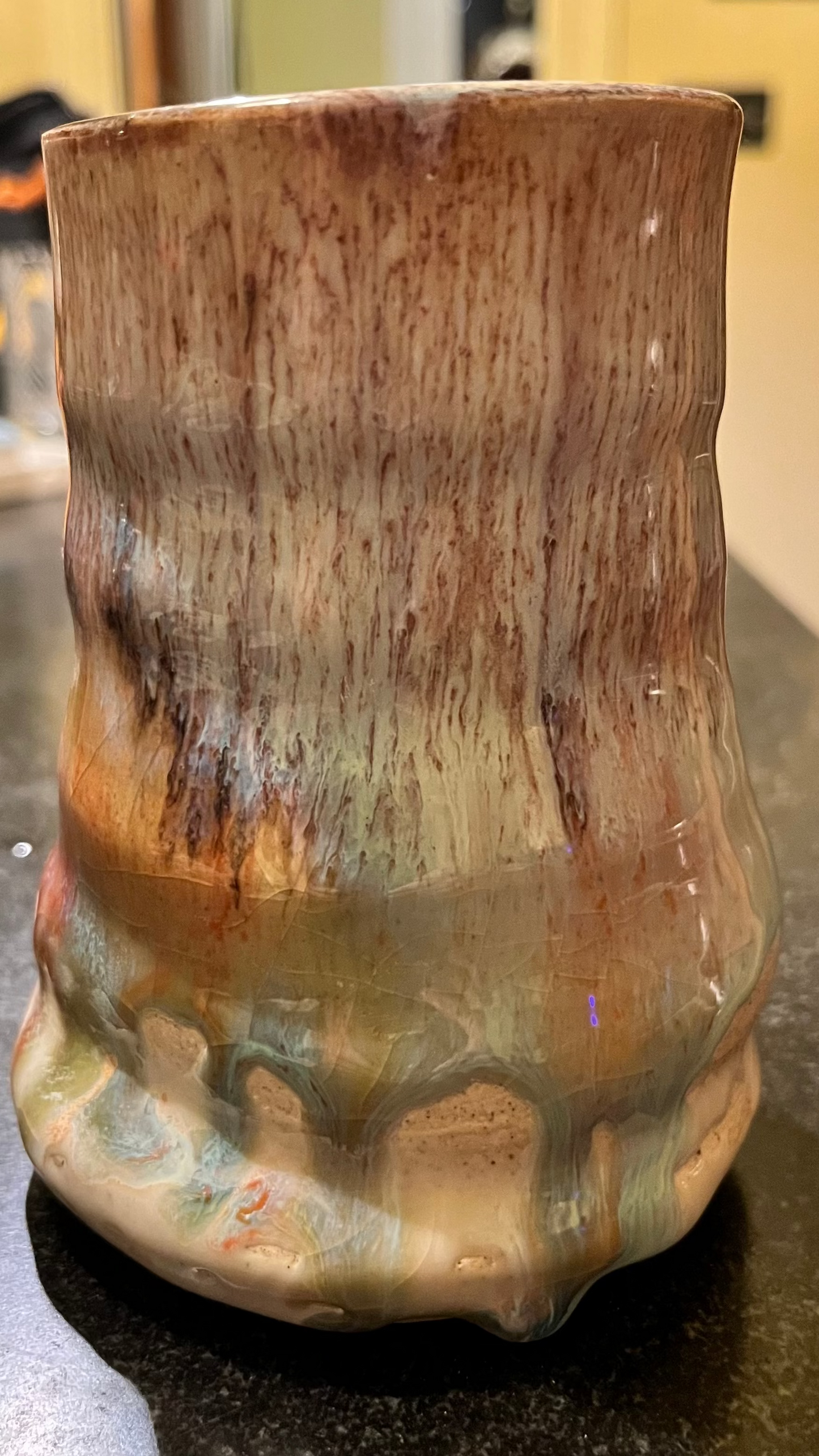 873 small vase - rainbow color