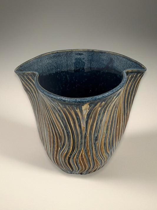 Hand-Sculpted Ceramic Vase