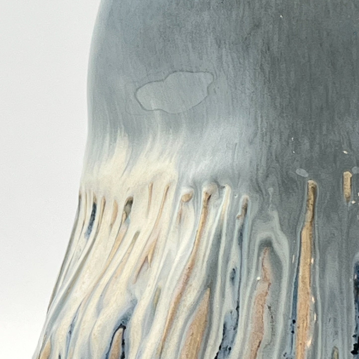 Textured Earth, Matte Blue Sky Vase