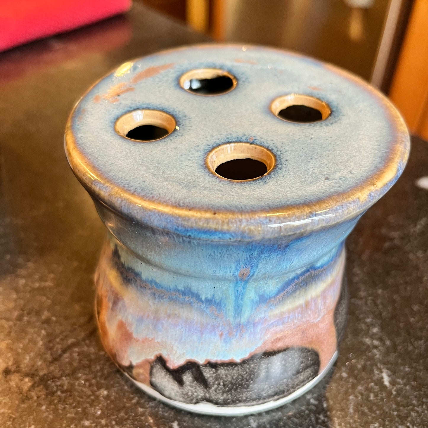 Coastal Sunset Handmade Ceramic Toothbrush Holder & Flower Vase