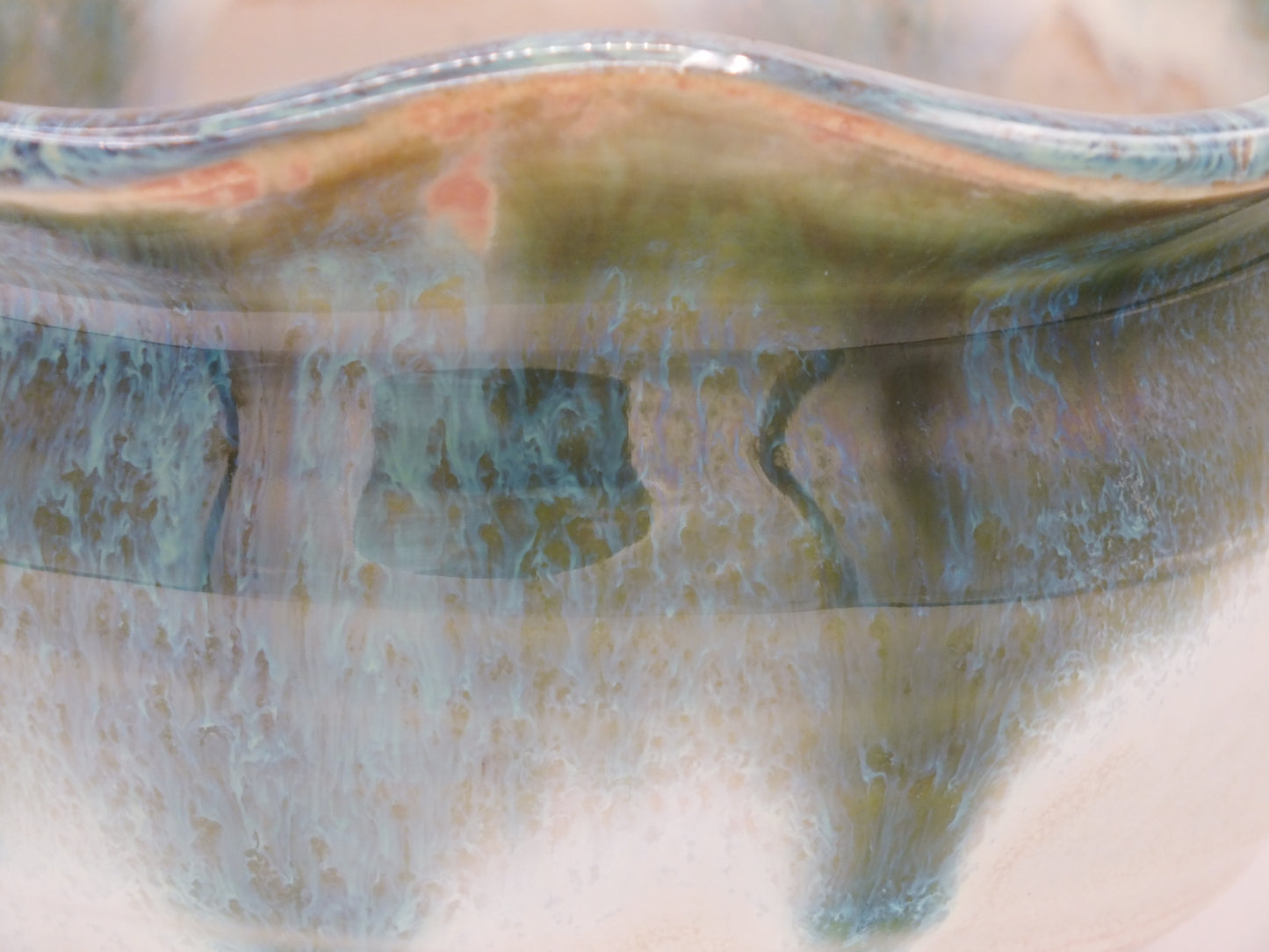 Spanish Moss Flutter Edge Bowl