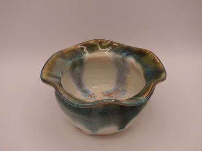 Spanish Moss Flutter Edge Bowl