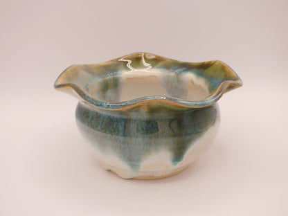 Spanish Moss Flutter Edge Bowl