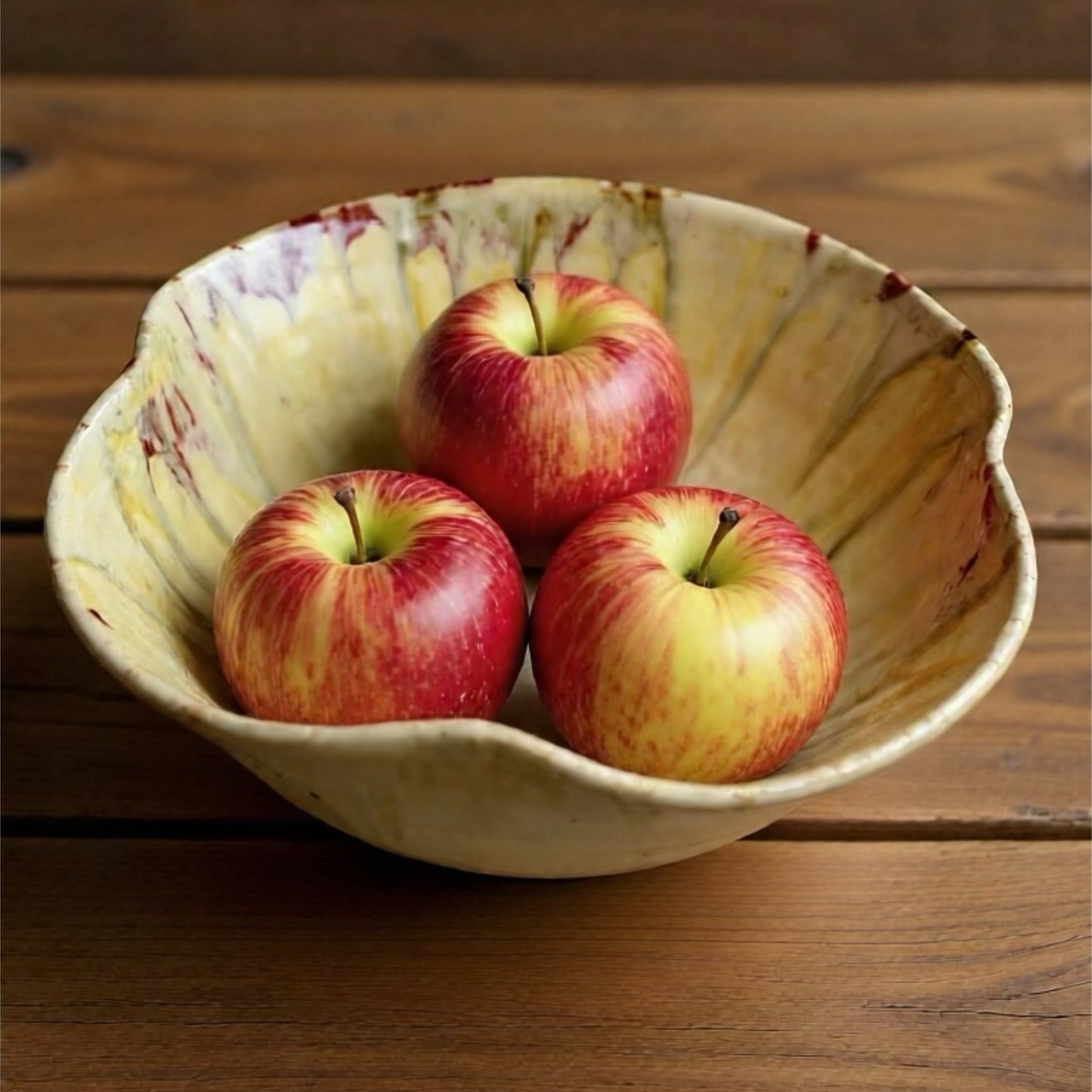 Agate Inspired Curved Edge Bowl