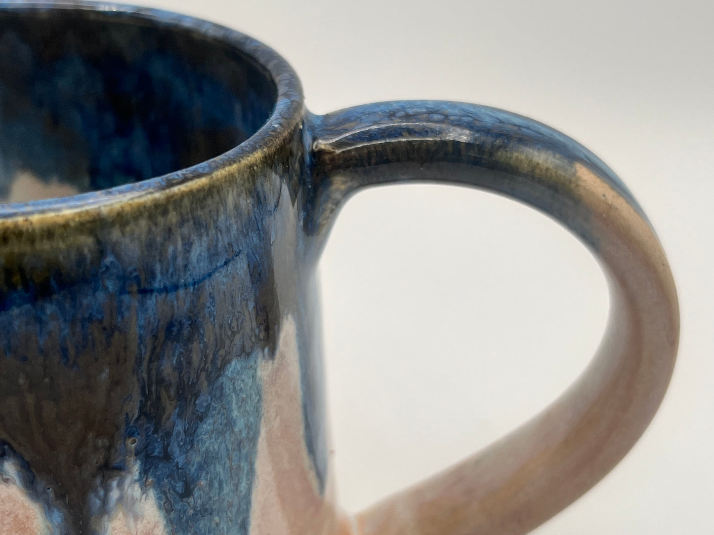 Blue Tide Tapered Stoneware Mug, 14 fluid ounces