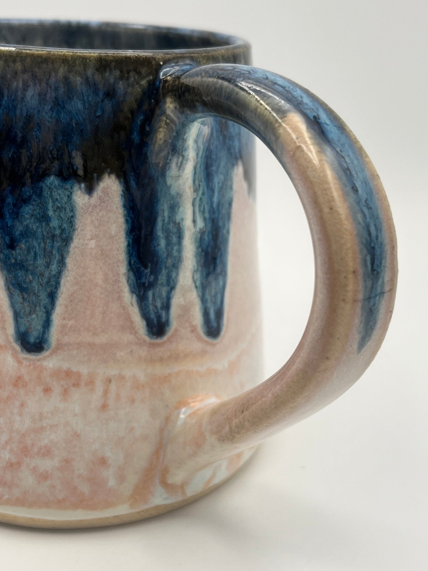 Blue Tide Tapered Stoneware Mug, 14 fluid ounces