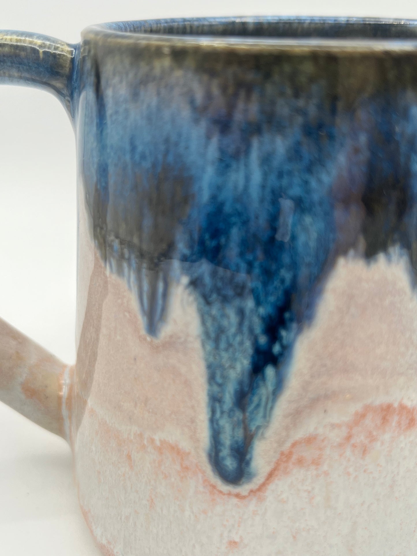 Blue Tide Tapered Stoneware Mug, 14 fluid ounces