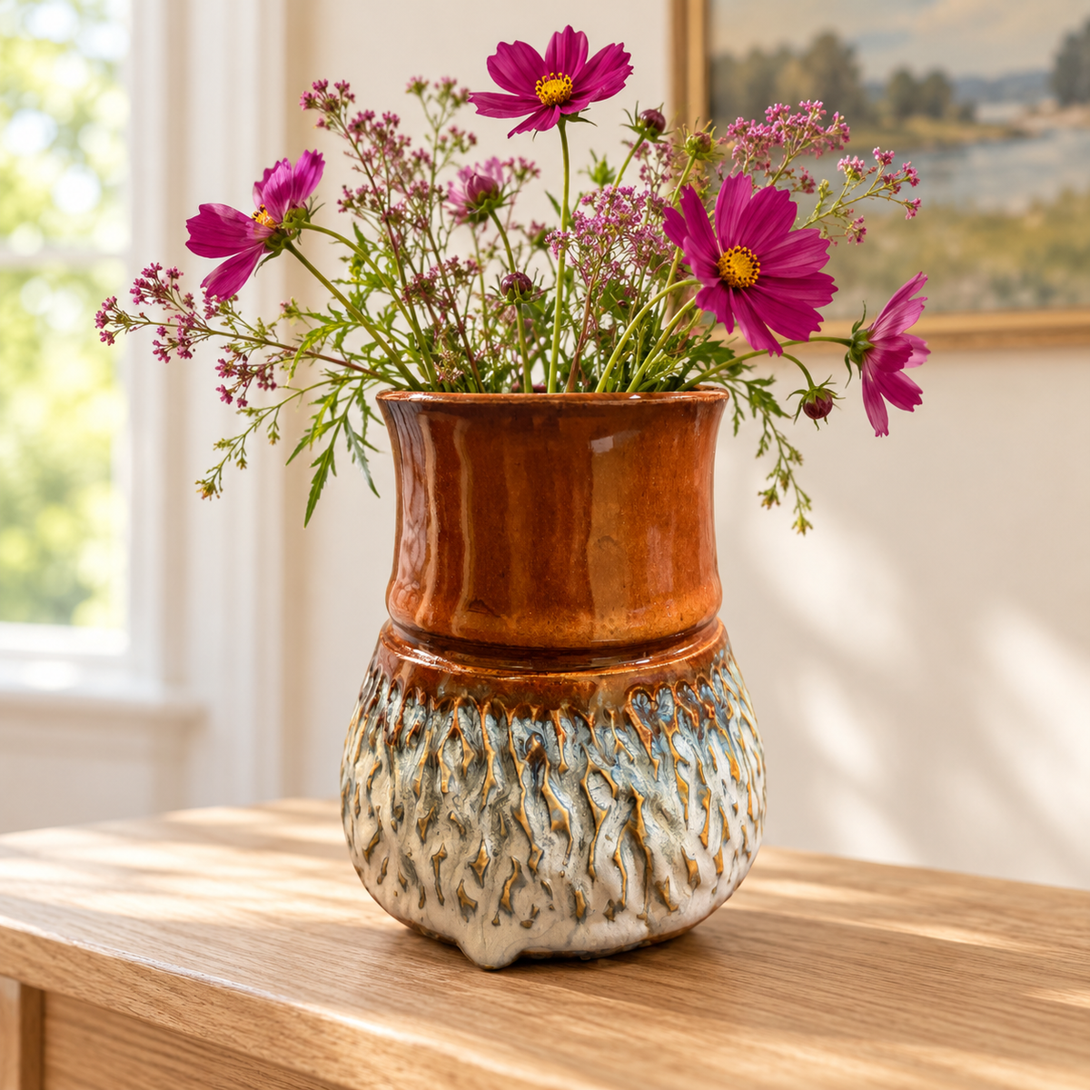 Copper & Current | Handmade Carved Ceramic Vase