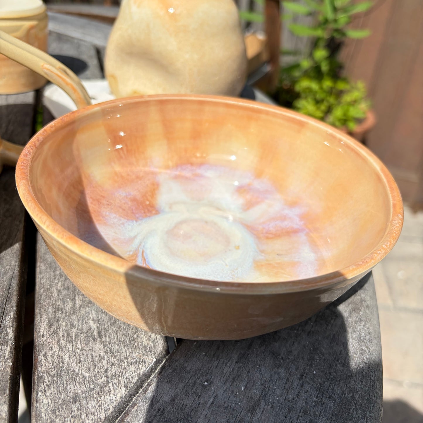 1092 Bowl - yellow and orange