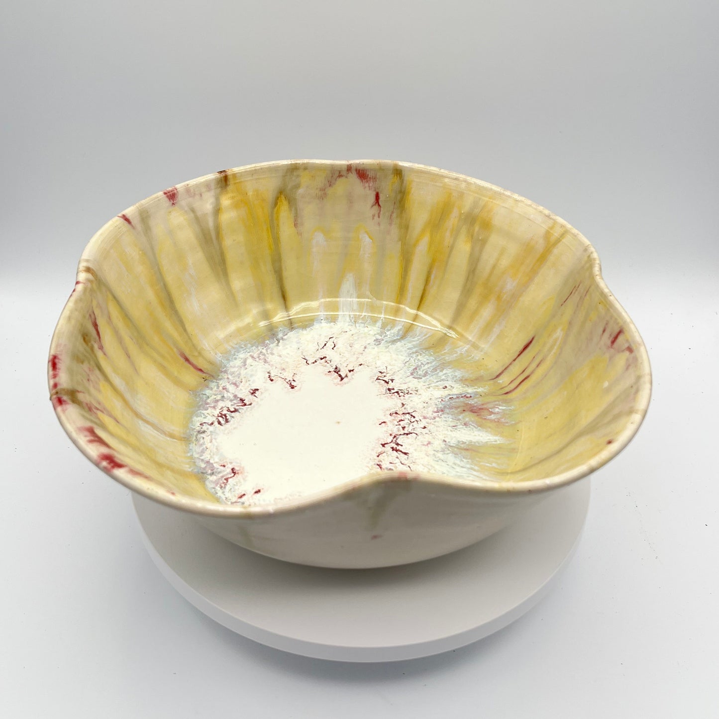 Agate Inspired Curved Edge Bowl