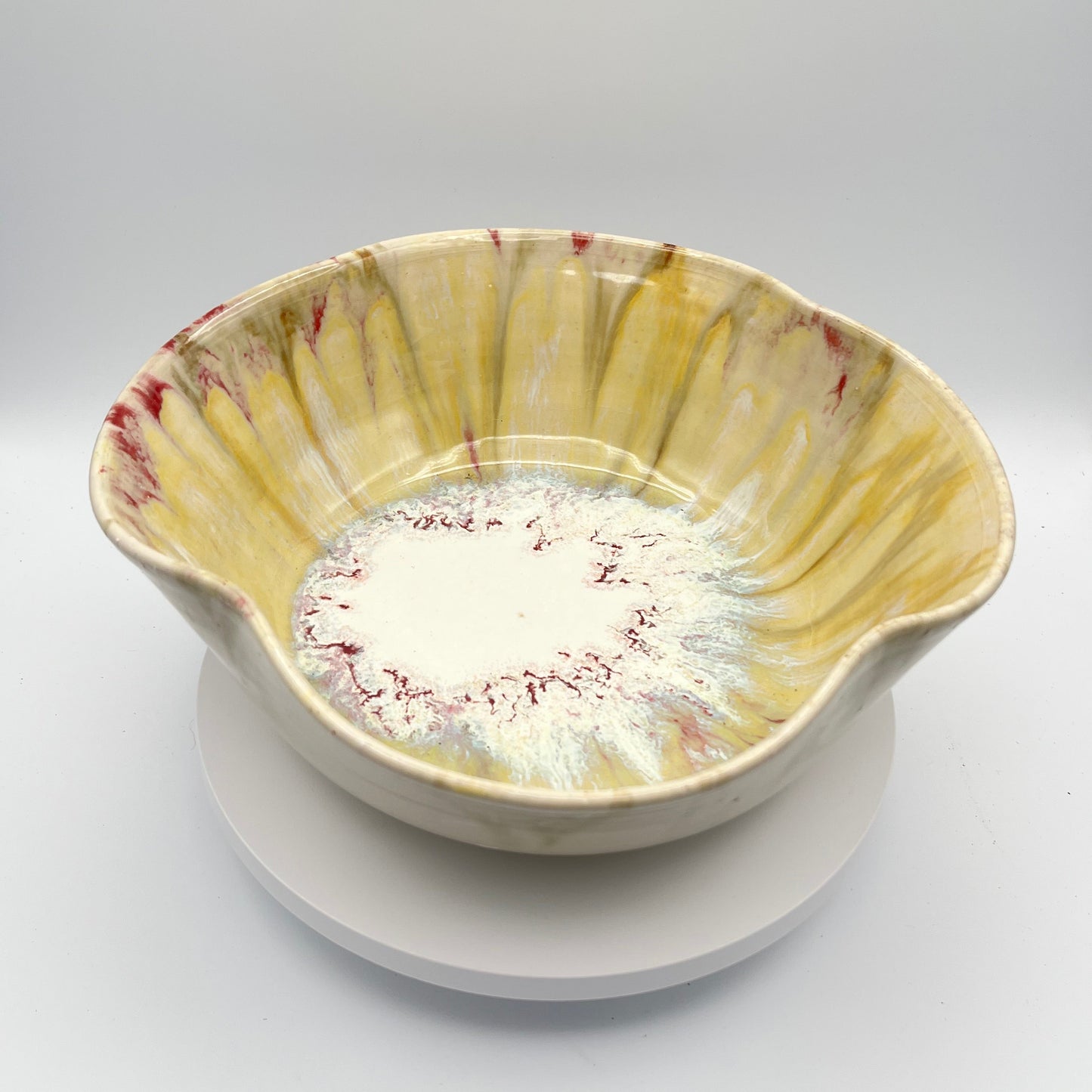 Agate Inspired Curved Edge Bowl