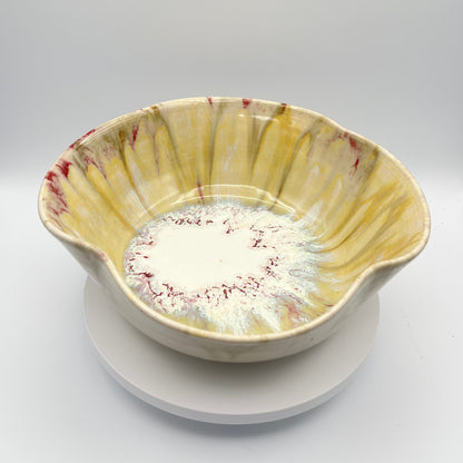 Agate Inspired Curved Edge Bowl