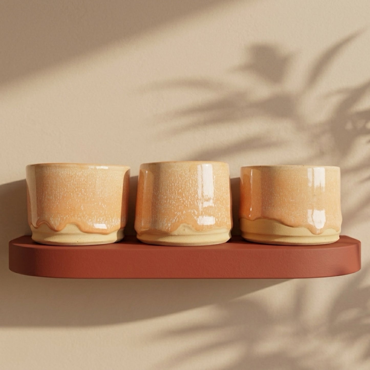 Yellow and Cream Espresso Cup Ceramic Cup For Espresso Shots - Stylish Modern Design Durable Lightweight
