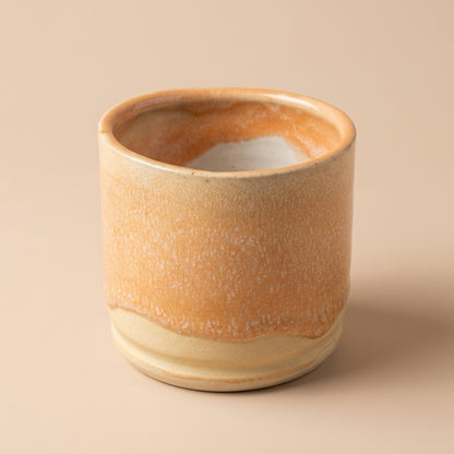 Yellow and Cream Espresso Cup Ceramic Cup For Espresso Shots - Stylish Modern Design Durable Lightweight