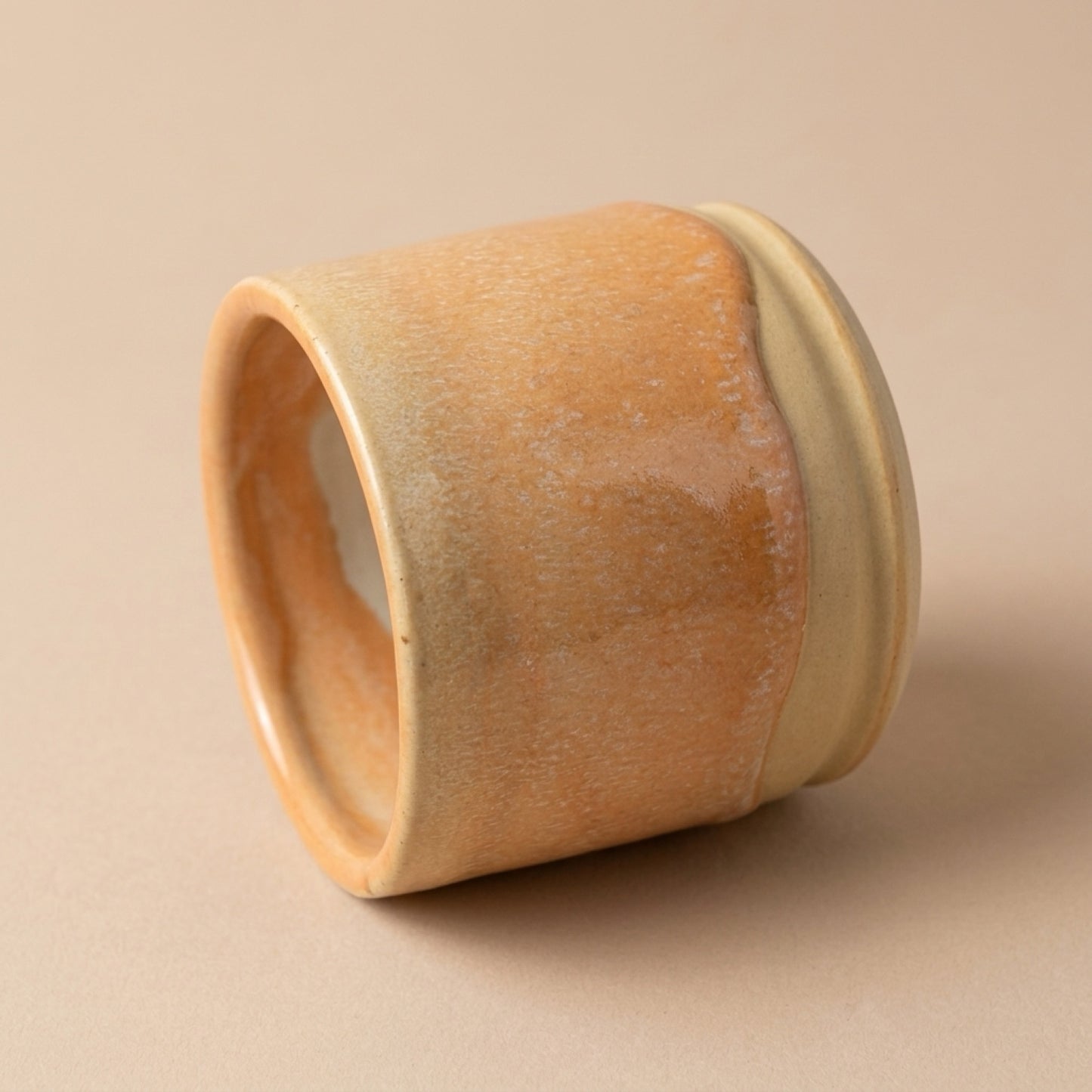 Yellow and Cream Espresso Cup Ceramic Cup For Espresso Shots - Stylish Modern Design Durable Lightweight