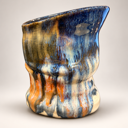 Sculpted Tide Vase | One-of-a-Kind Handmade Ceramic Vessel