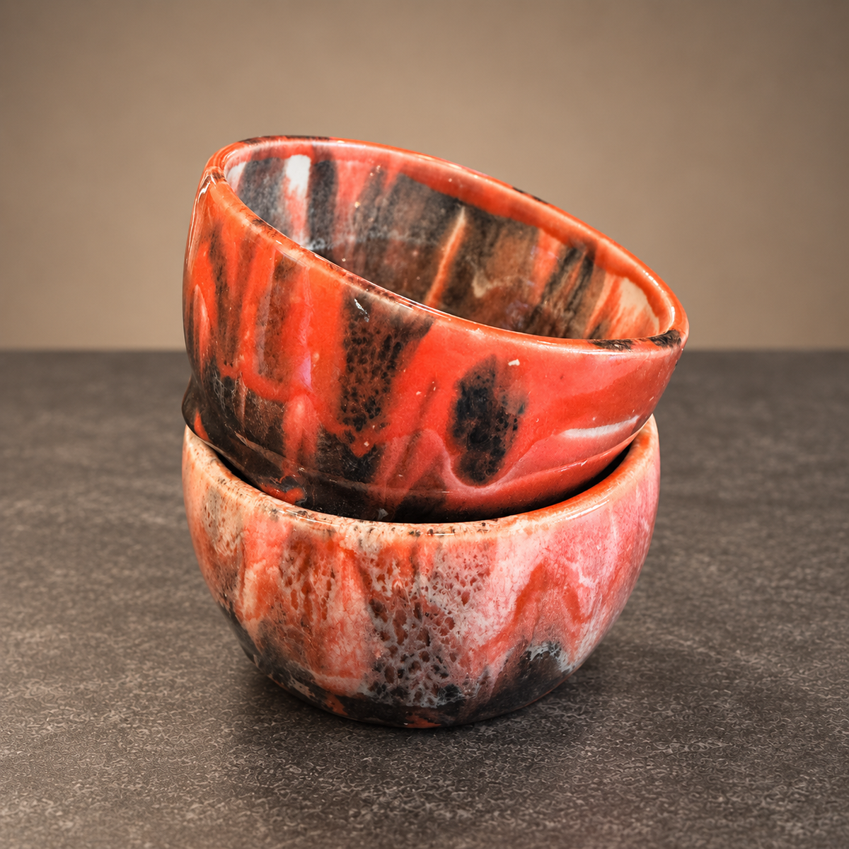 Ember Bloom Handmade Ceramic Espresso Cups