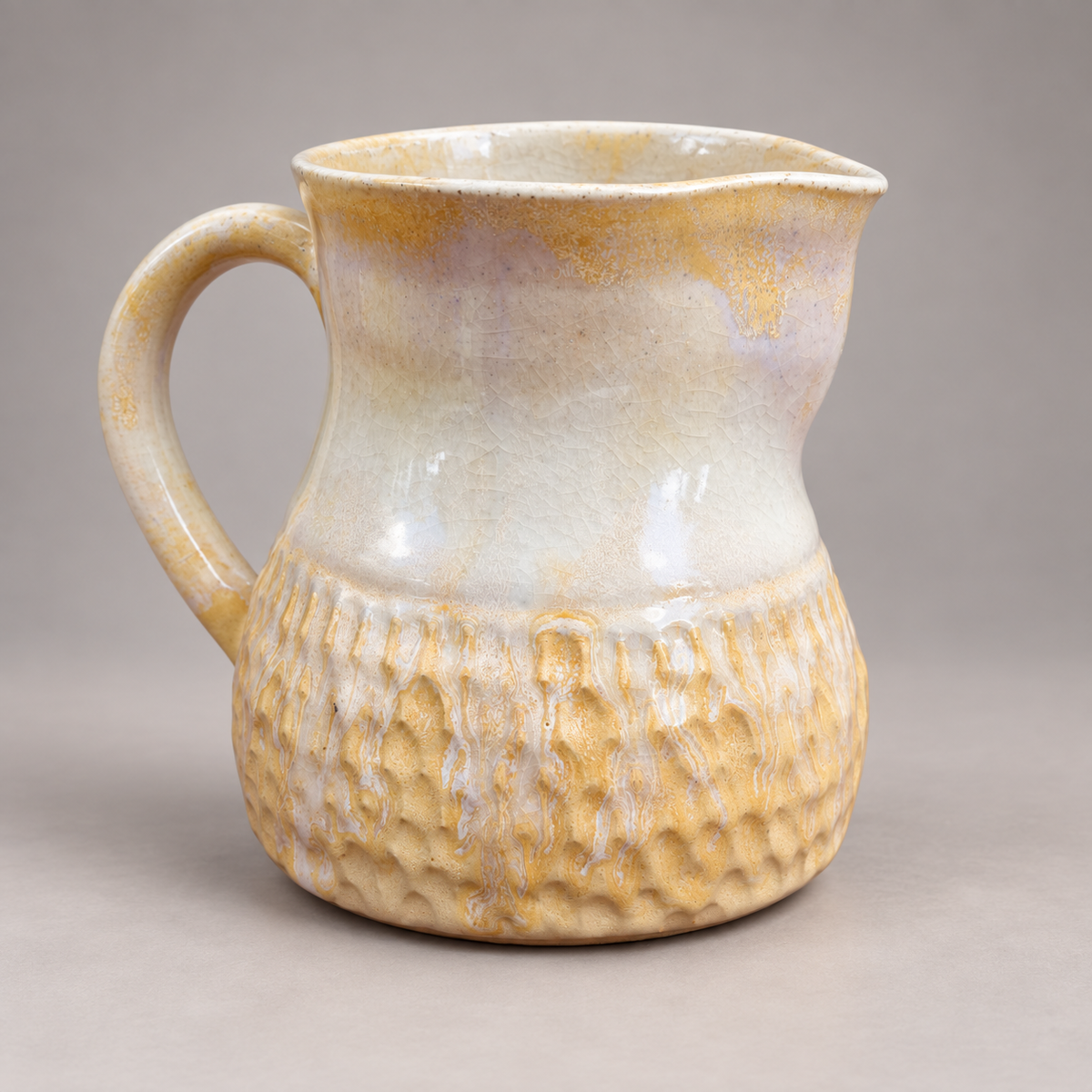 Golden Cascade - Ceramic Pitcher