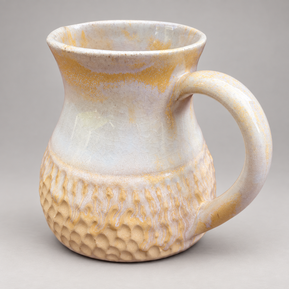 Golden Cascade - Ceramic Pitcher