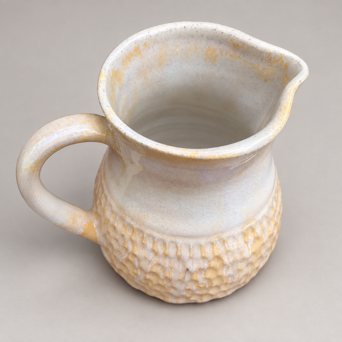 Golden Cascade - Ceramic Pitcher