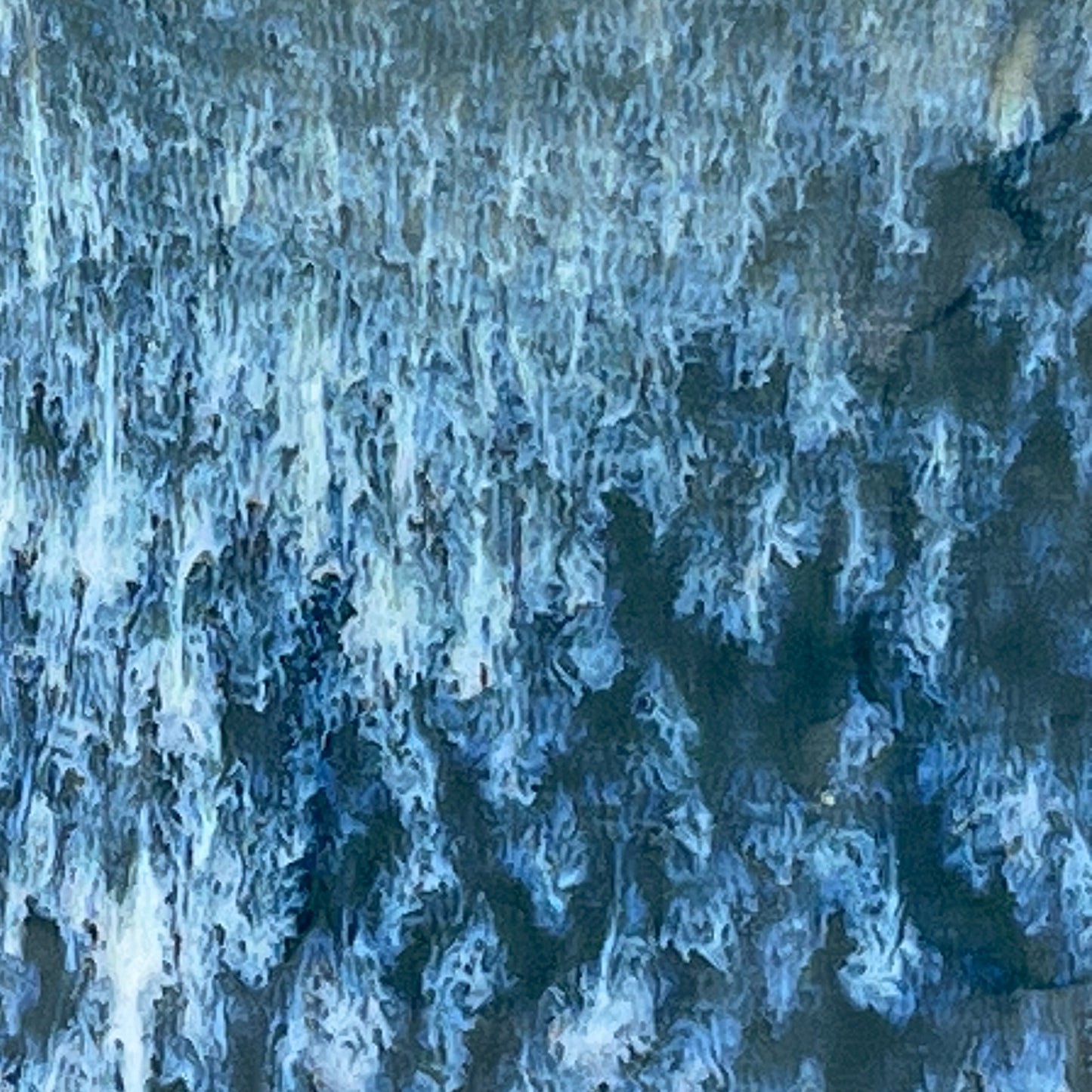 Close-up of a textured blue surface
