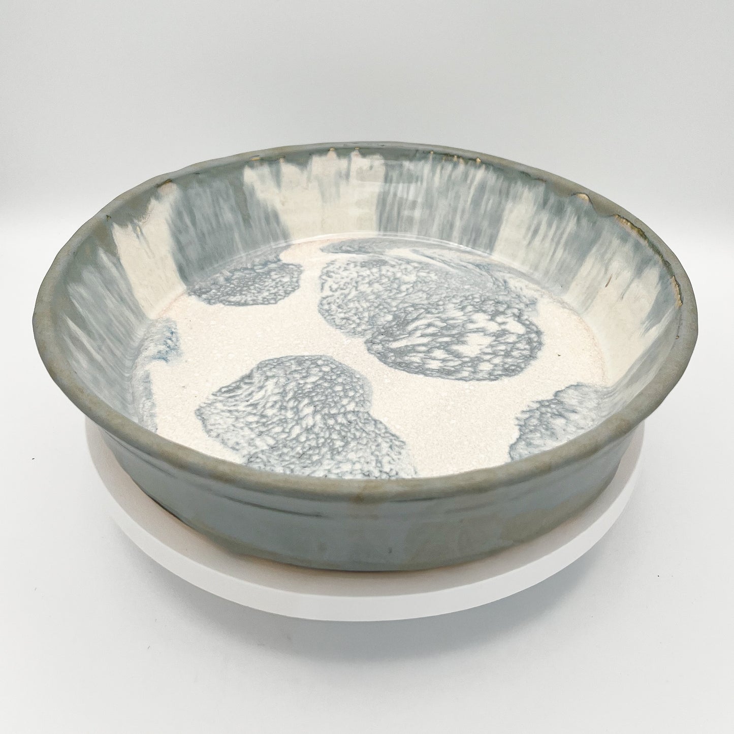 Moon Tide Stoneware Pie Plate