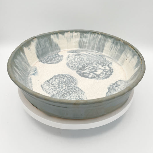 Moon Tide Stoneware Pie Plate
