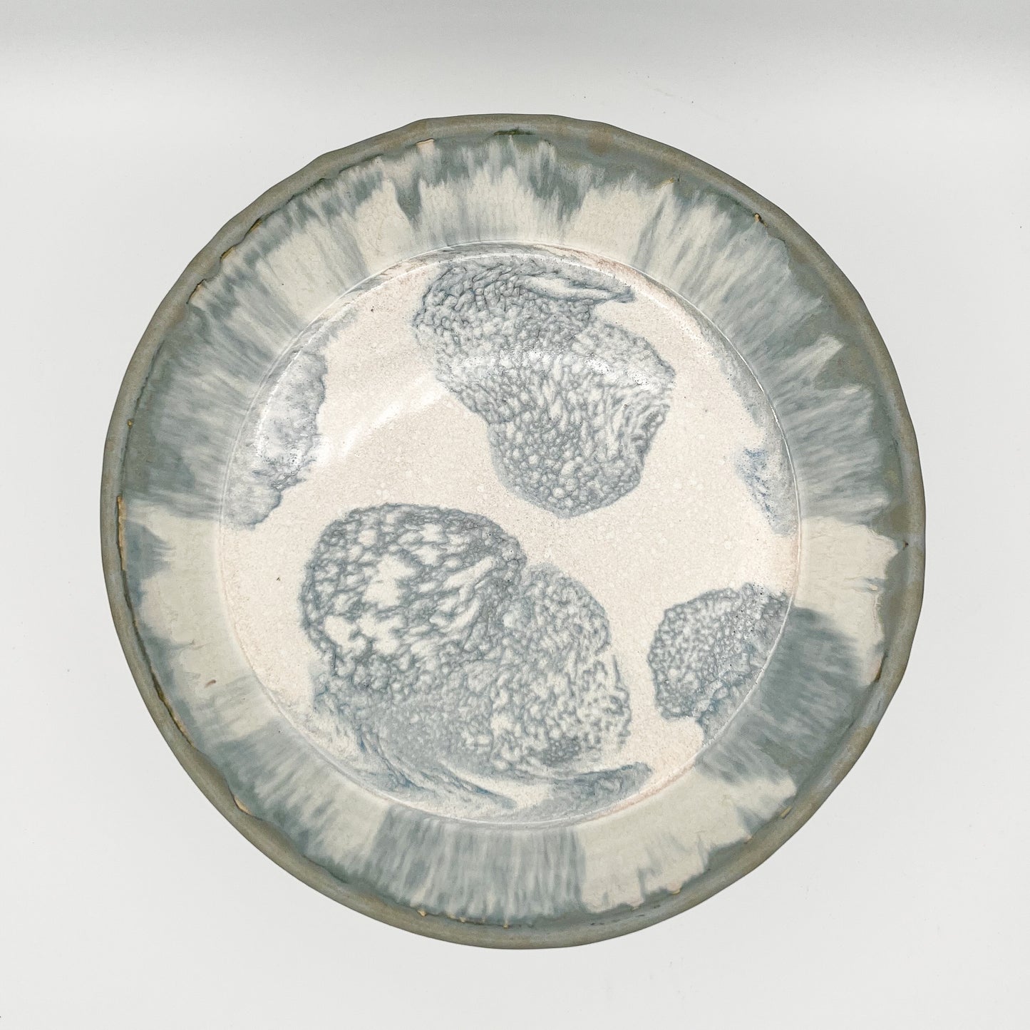 Moon Tide Stoneware Pie Plate