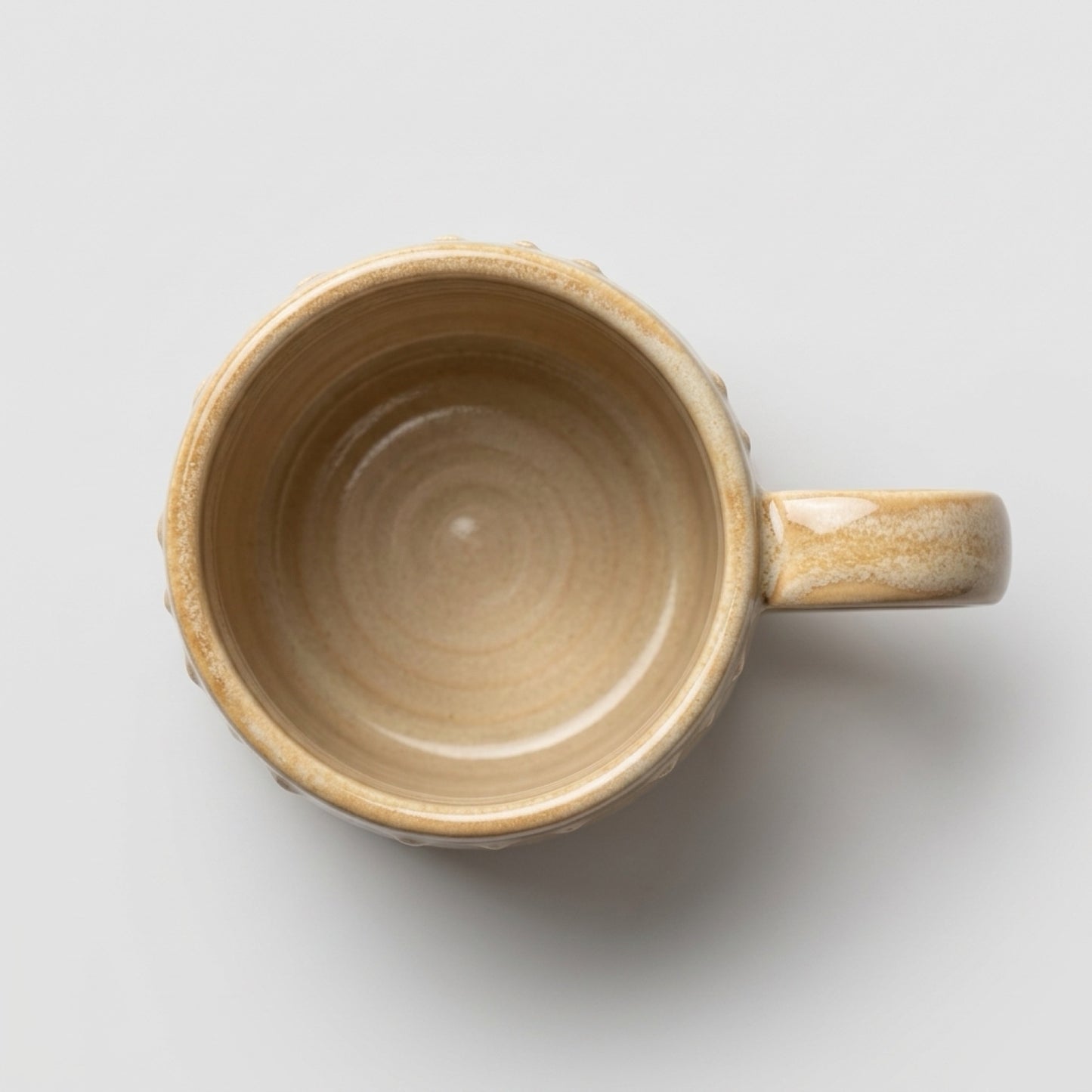 Handmade Ceramic Mug – White, Cream and Yellow Glaze