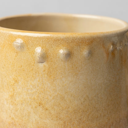 Handmade Ceramic Mug – White, Cream and Yellow Glaze