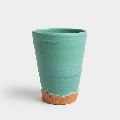 Handmade Turquoise Ceramic Tumbler