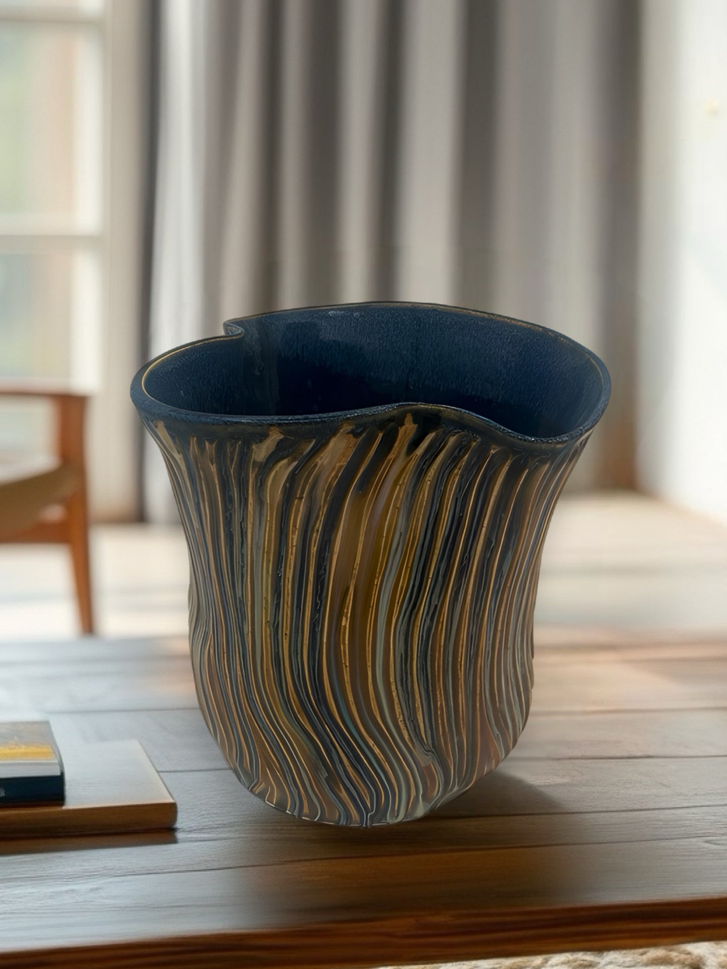 Hand-Sculpted Ceramic Vase