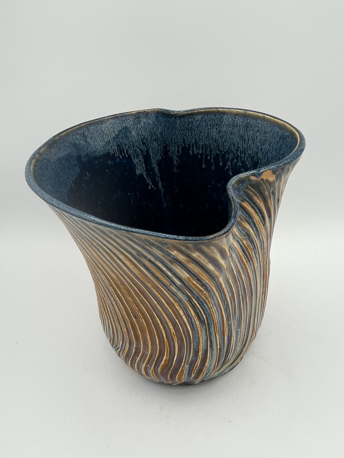 Hand-Sculpted Ceramic Vase
