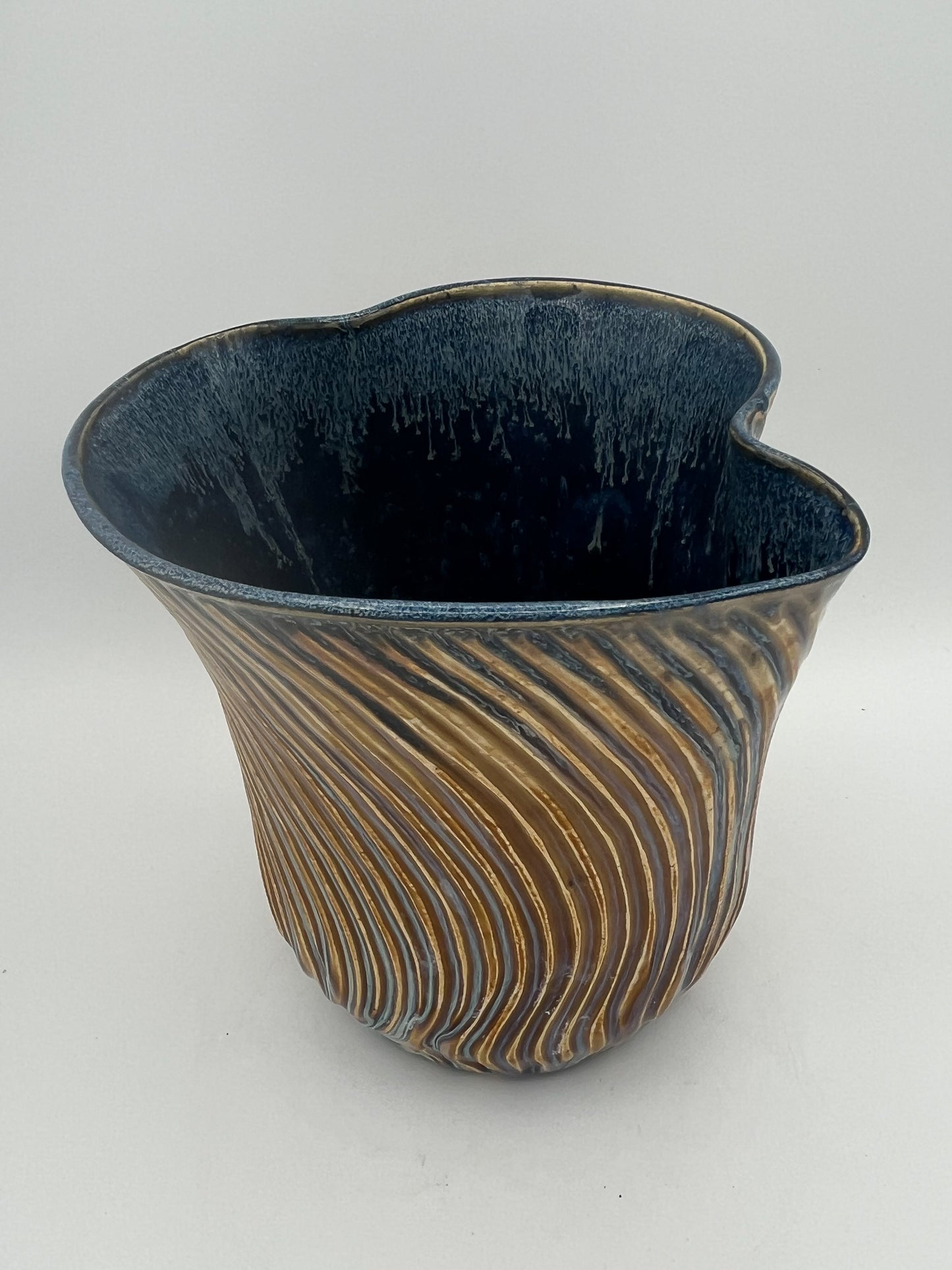 Hand-Sculpted Ceramic Vase