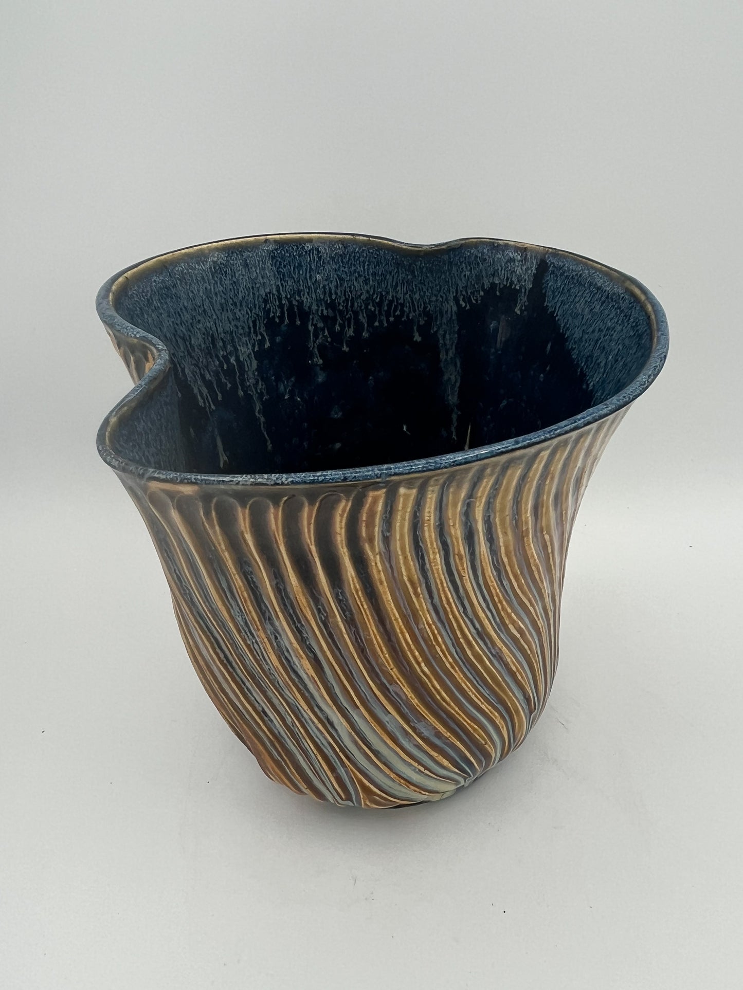 Hand-Sculpted Ceramic Vase