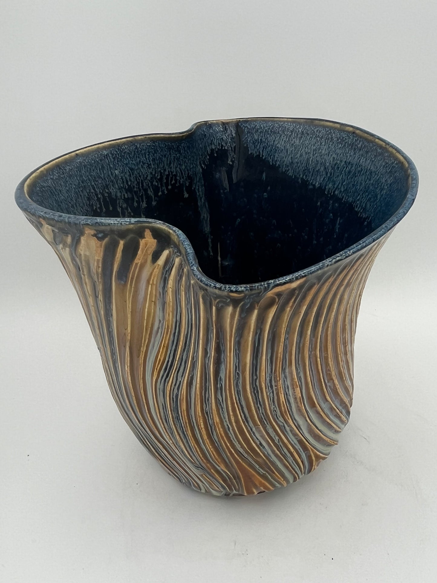 Hand-Sculpted Ceramic Vase