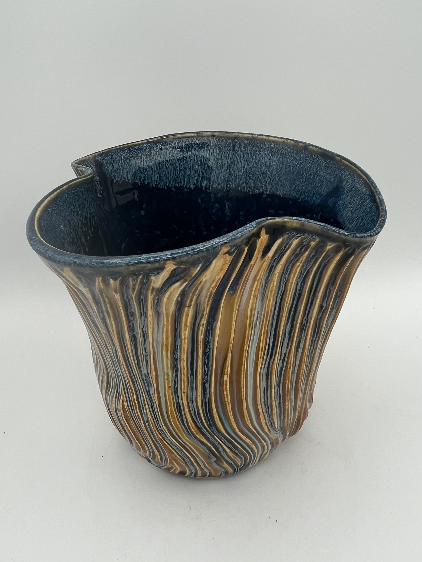 Hand-Sculpted Ceramic Vase