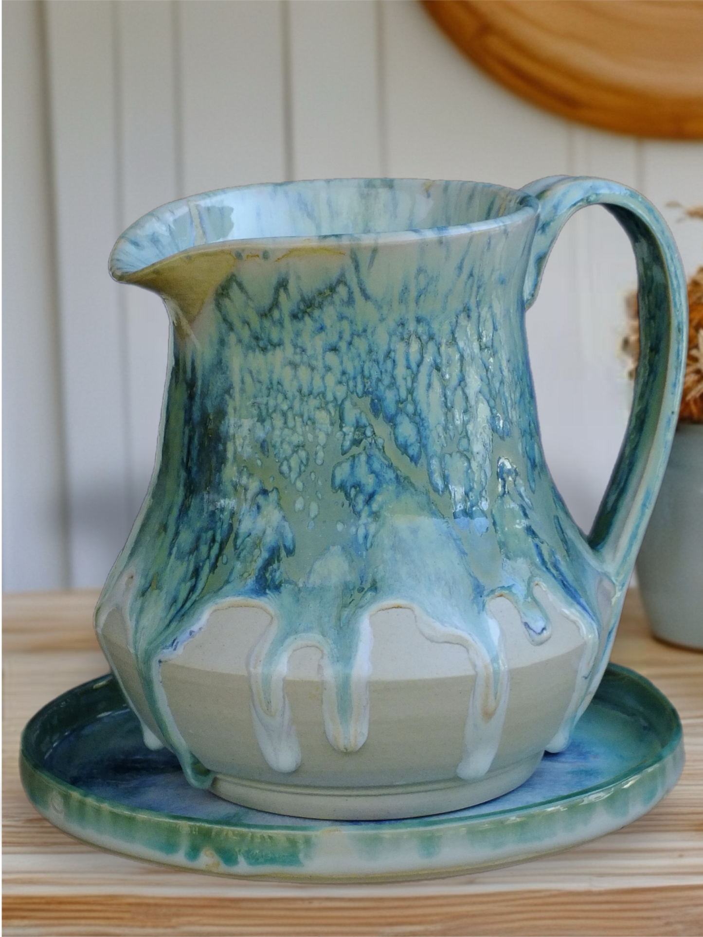 Coastal Chic Pitcher and Tray