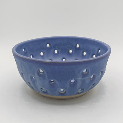 Frosted Lavender Stoneware Colander