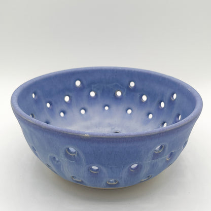 Frosted Lavender Stoneware Colander