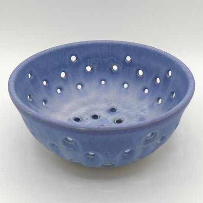 Frosted Lavender Stoneware Colander