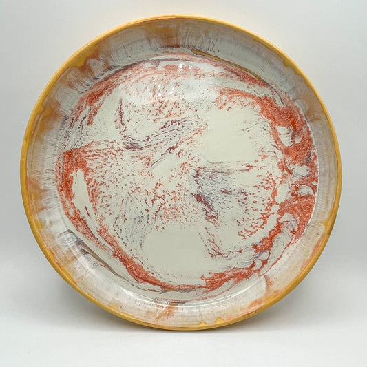Crimson River, Yellow Shore Platter