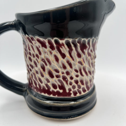 Black and Burgundy Creamer