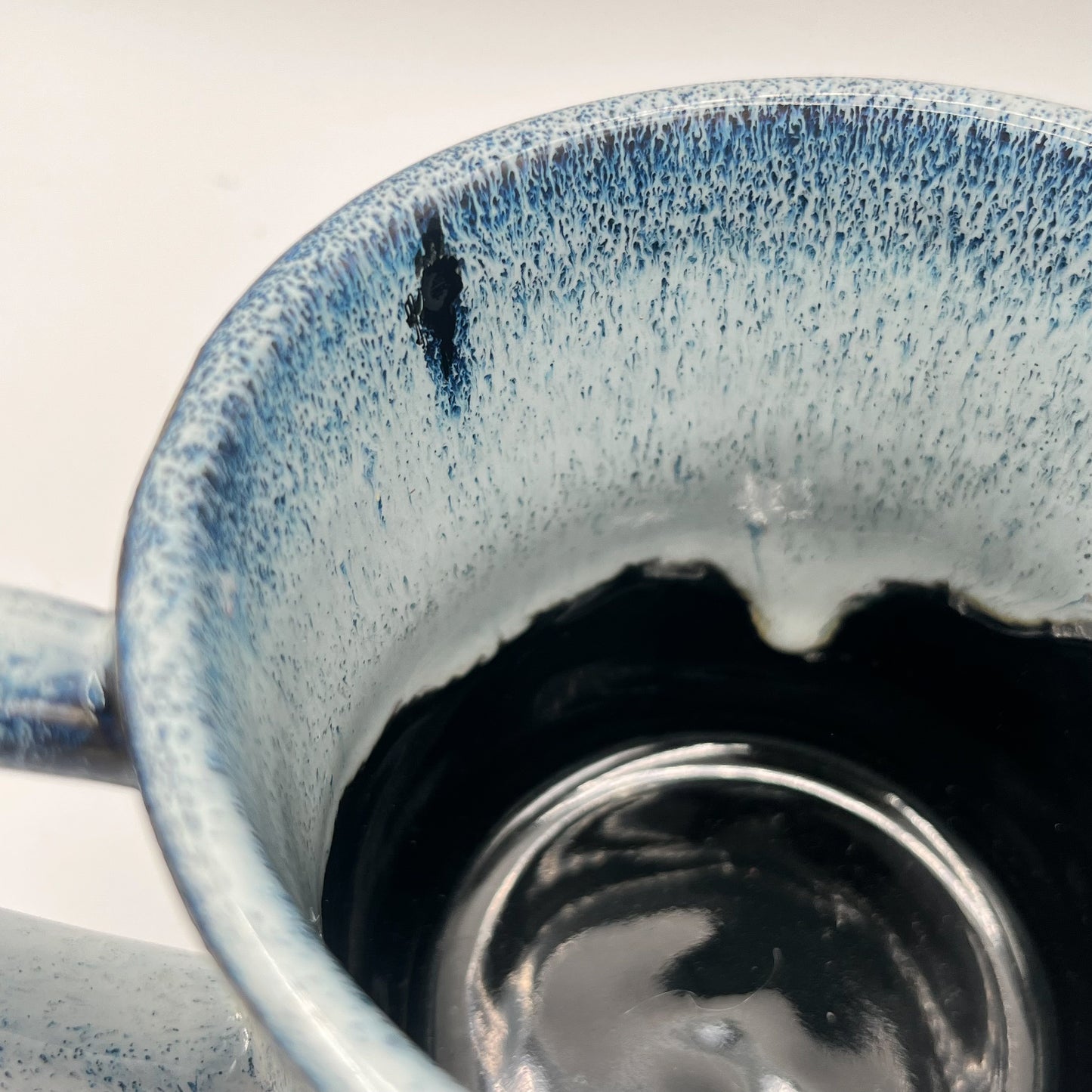 Black and Blue Snow Ceramic Mug