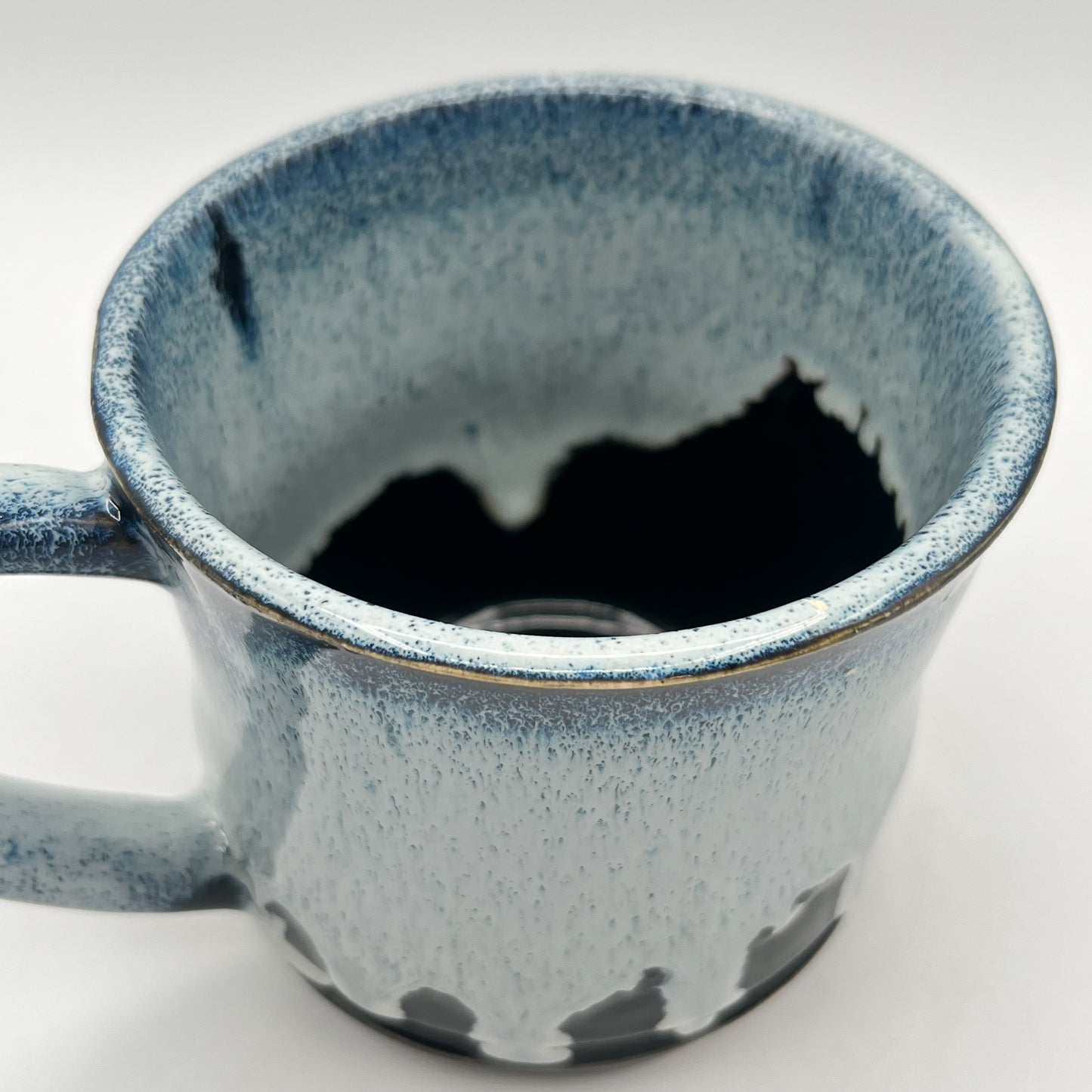 Black and Blue Snow Ceramic Mug