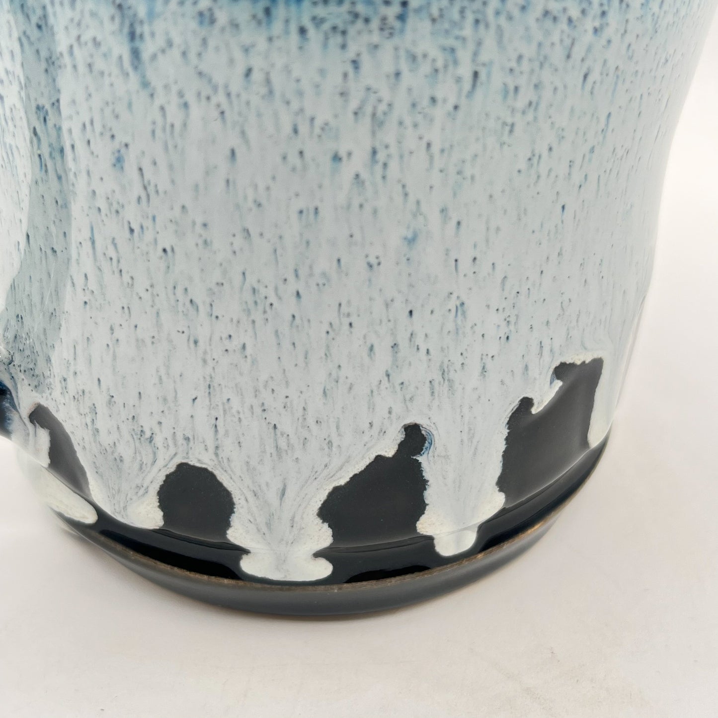 Black and Blue Snow Ceramic Mug