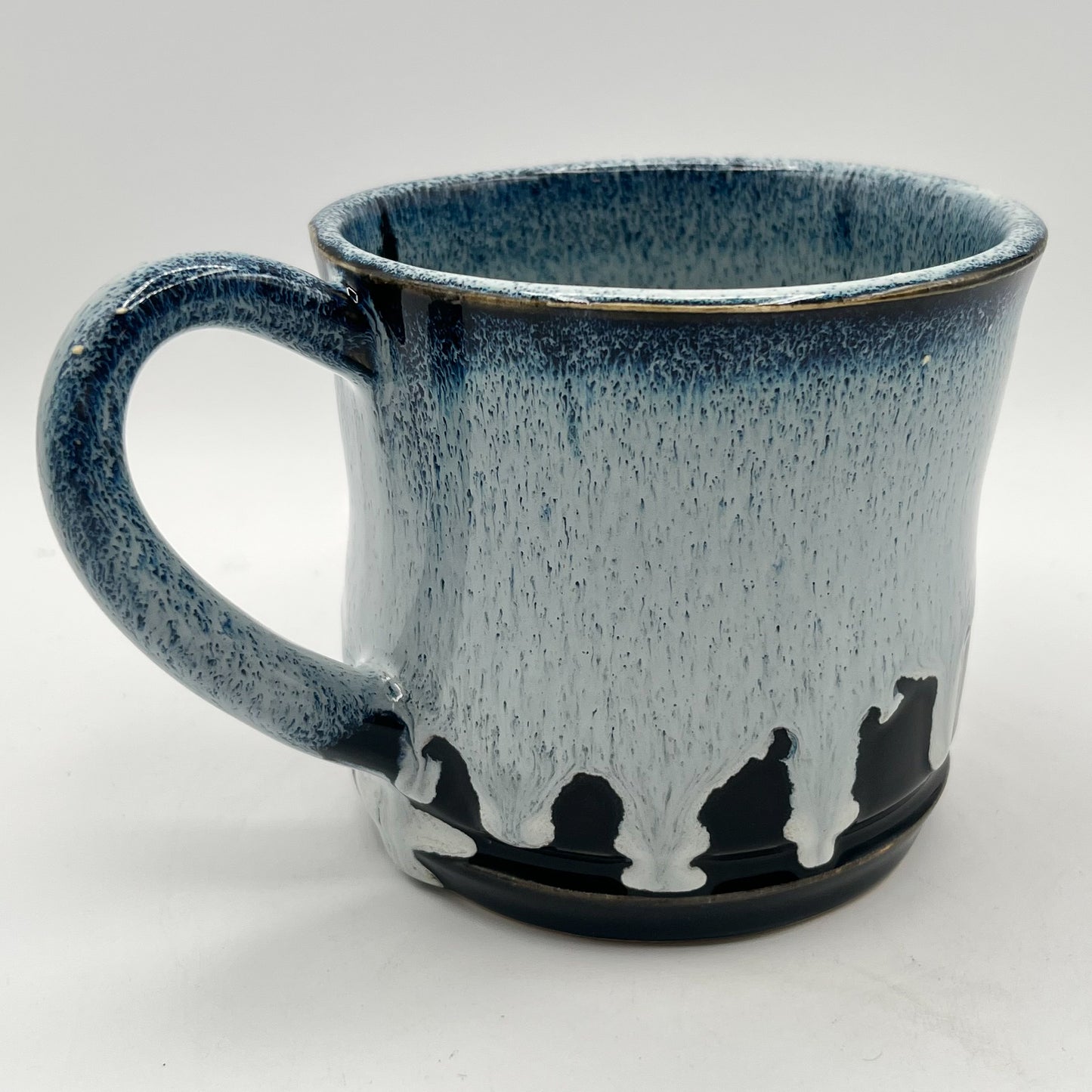 Black and Blue Snow Ceramic Mug